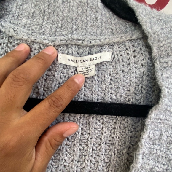 American Eagle Outfitters Gray Button-Up Cardigan - Picture 3 of 4
